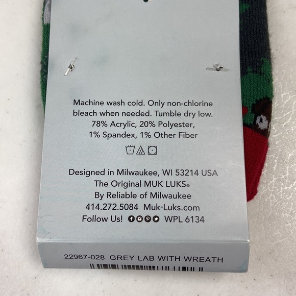 Mens Thermal Crew Holiday Socks NWT (4578) - Picture 3 of 3